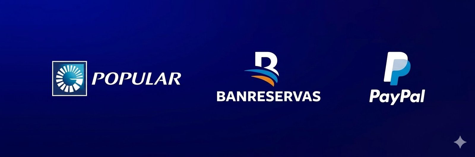 Bancos disponibles: Banco Popular, Banco BHD León, Banreservas