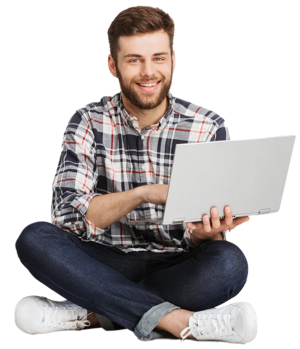 Persona usando una laptop